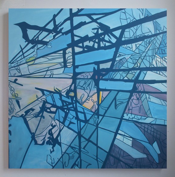 Broken Land, Oil On Canvas, 54" x 54", 2013