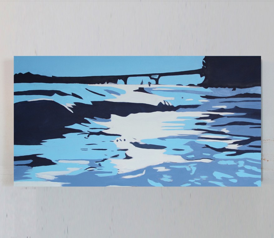 Michael-Slagle_Lakeland-Beach_Oil-on-Canvas_18x36_2018